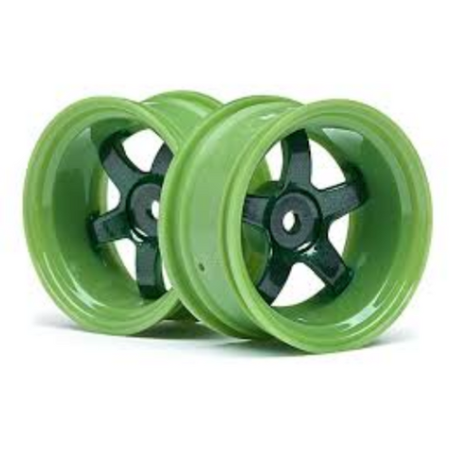 HPI Work Meister S1 Wheel Green (9mm Offset/2Pcs) [111100]