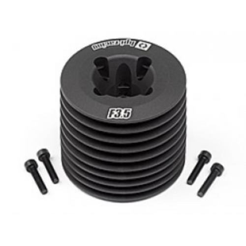 HPI Aluminum Heatsink Head (Black/F3.5 V2) [111609]