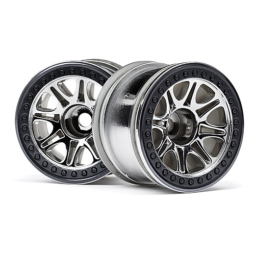 HPI Split 8 Truck Wheel (Chrome/2Pcs) [113336]