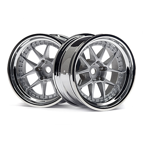 HPI DY-Champion 26mm Wheel (Chrome/Silver/9mm Os/2Pcs) [114636]