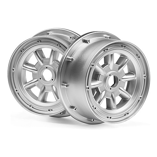 HPI ML-8 Wheel Silver (120X60mm/2pcs) [115765]