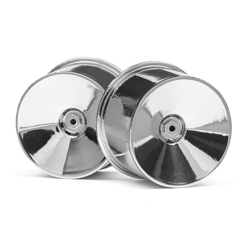 HPI Q32 Dish Wheel Set (Chrome/22X14/4Pcs) [116020]