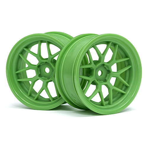 HPI Tech 7 Wheel Green 52X26X+6mm Offset (2Pcs) [116531]