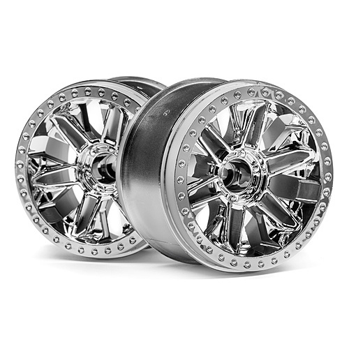 HPI 6-Shot ST Wheel (Chrome/2Pcs) [116736]