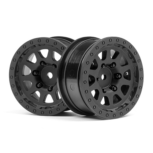 HPI CR-10 Wheel 1.9 (Black/2pcs) [116840]