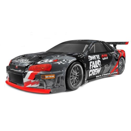 HPI 1/10 E10 Drift Fail Crew Nissan Skyline R34 GT-R [120091]