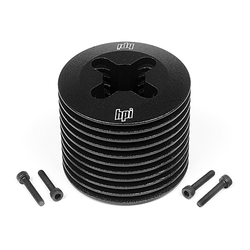 HPI Aluminum Heatsink Head (Black/F3.5) [1458]