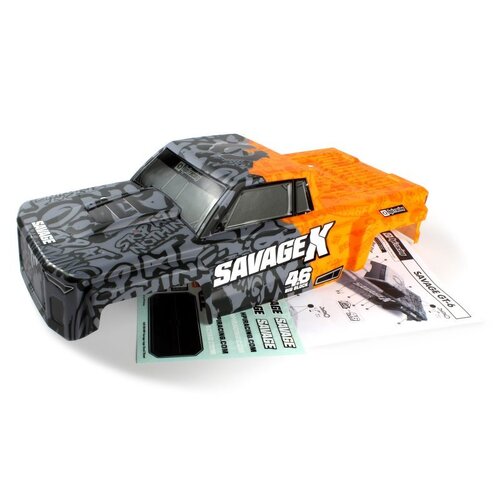 HPI GT-6 Sportcab Painted Truck Body (Grey/Orange) [160104]