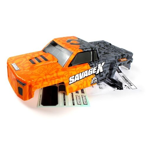 HPI GT-6 Sportcab Painted Truck Body (Orange/Grey) [160105]