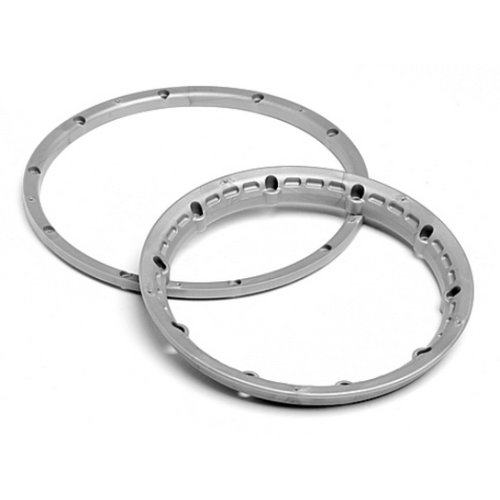 HPI Heavy Duty Wheel Bead Lock Rings (Silver/For 2 Wheels) [3272]