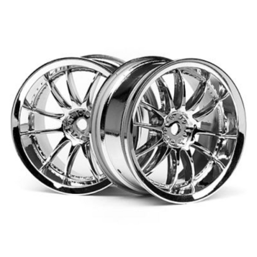 HPI Work XSA 02C Wheel 26mm Chrome (3mm Offset) [3280]