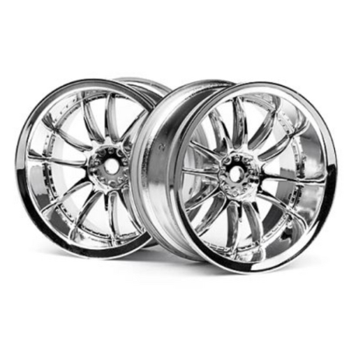 HPI Work XSA 02C Wheel 26mm Chrome (6mm Offset) [3281]