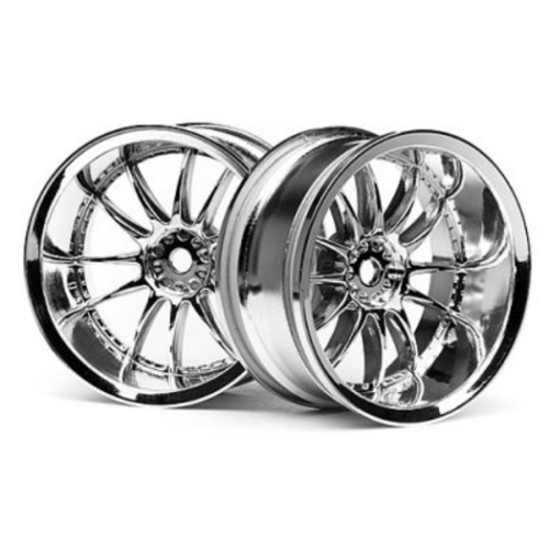 HPI Work XSA 02C Wheel 26mm Chrome (9mm Offset) [3282]