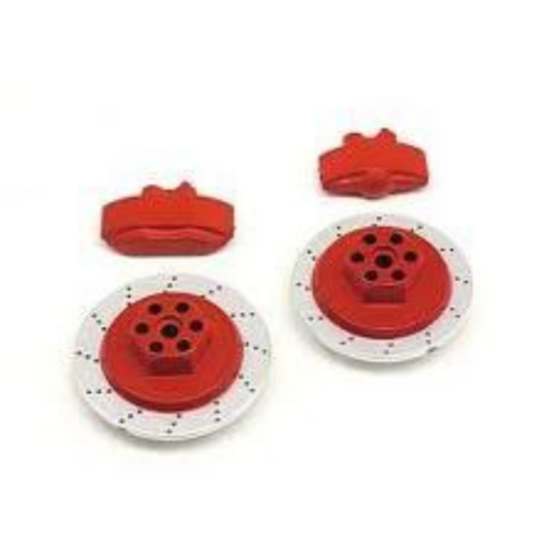 HPI E10 Brake Disc & Caliper Set (Red) [33450]