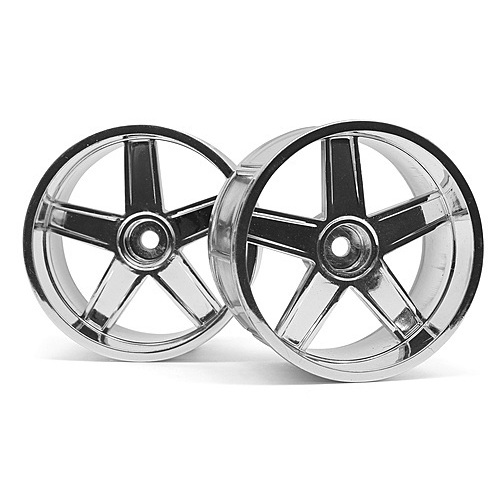 HPI LP32 Wheel MF Type Chrome (6mm Offset/2Pcs) [33477]