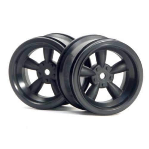 HPI Vintage 5 Spoke Wheel 31mm (Wide) Black (6mm Offset) [3821]