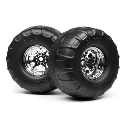 HPI 4884 MOUNTED DUAL STAGE TIRES ON CLASSIC KING WHEELS