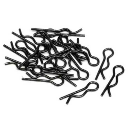 HPI Body Clip (6mm/Black/20pcs) [75106]