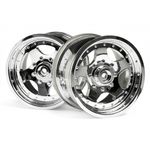 HPI 82001 AR-5WHEEL CHROME (83X56MM/ 2PCS)