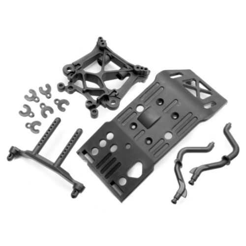 HPI Skid Plate/Body Mount/Shock Tower Set [85234]