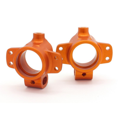 HPI HD ALUMINIUM REAR HUB CARRIER (ORANGE/2PC) [86995]