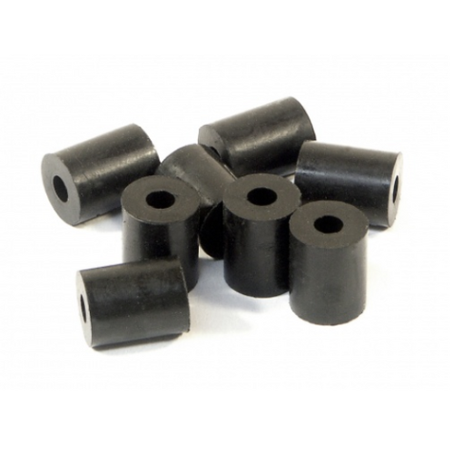 HPI Rubber Tube 3x8x10mm (Shaped/Black/8pcs) [87058]