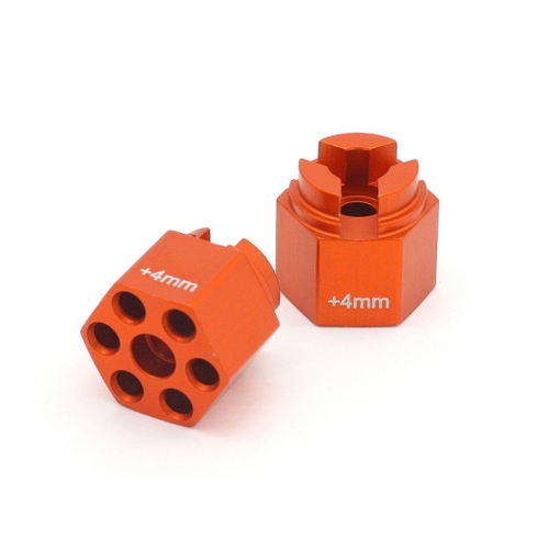 HPI 87075 ALUMINIUM HEX HUB (4MM OFFSET/ORANGE)