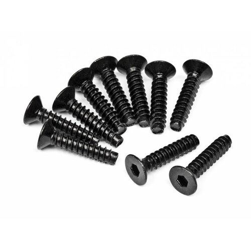 HPI TP. Flat Head Screw M4X18mm (Hex Socket/10Pcs) [94632]