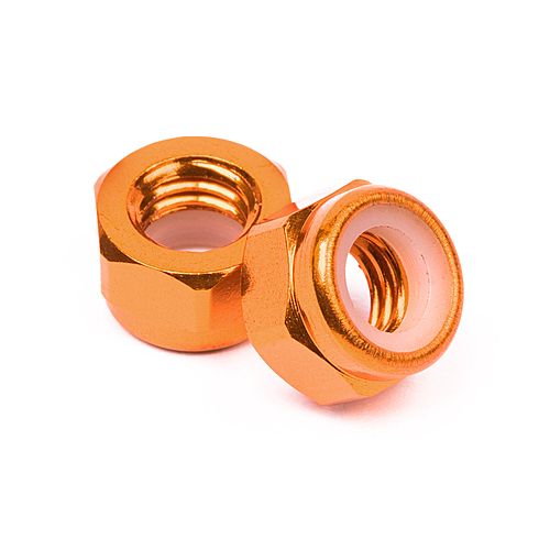 HPI 95864 Aluminum Lock Nut M5 (Orange/10Pcs)