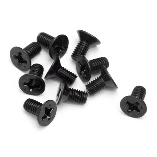 HPI Flat Head Screw M3X6mm (10Pcs) [Z525]