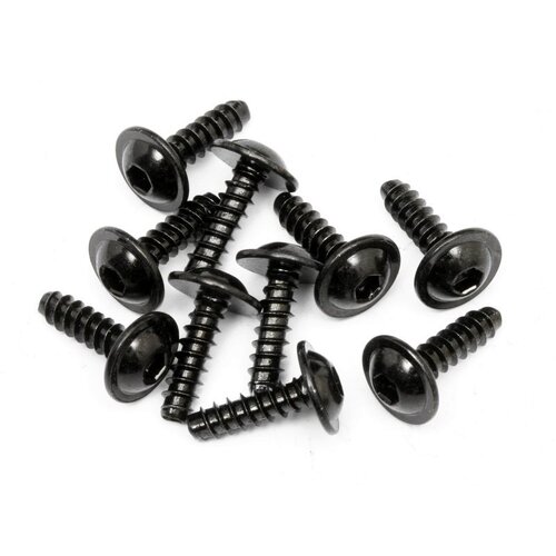 HPI TP. Flanged Screw M3x10mm (Hex Socket/10pcs) [Z562]