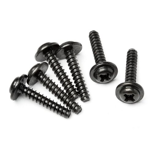 HPI TP. Flanged Screw M3X15mm (6Pcs) [Z563]