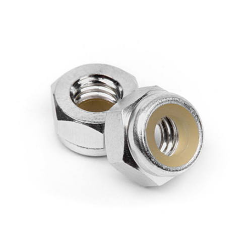 HPI Aluminum Lock Nut M4 (Silver/10Pcs) [Z866]