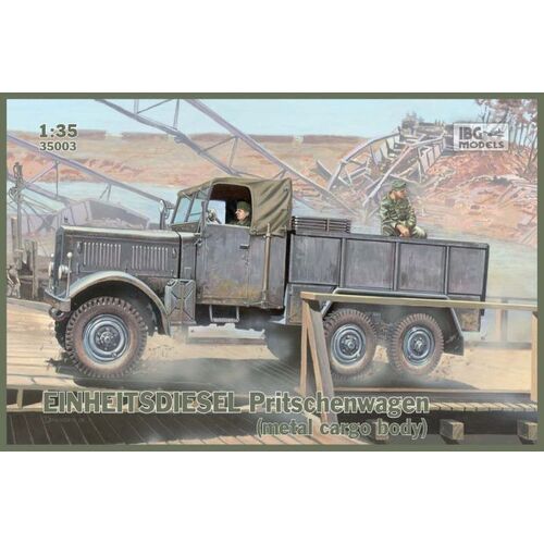 IBG 1/35 EINHEITS DIESEL Pritschenwagen (metal cargo body) Plastic Model Kit [35003]