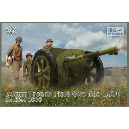 IBG 1/35 75mm French Field Gun Mle 1897 - Modified 1938 Plastic Model Kit [35056]