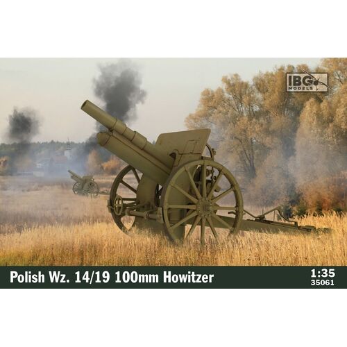 IBG 1/35 Polish 100mm vz 14/19 100mm Howitzer Plastic Model Kit [35061]