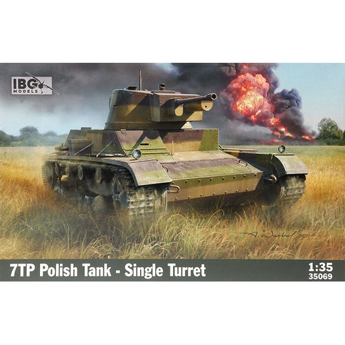 IBG 1/35 7TP Polish Tank - Single Turret Plastic Model Kit [35069]