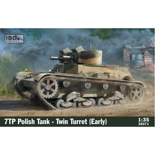 IBG 1/35 7TP Polish Tank-Twin Turret Plastic Model Kit [35071]