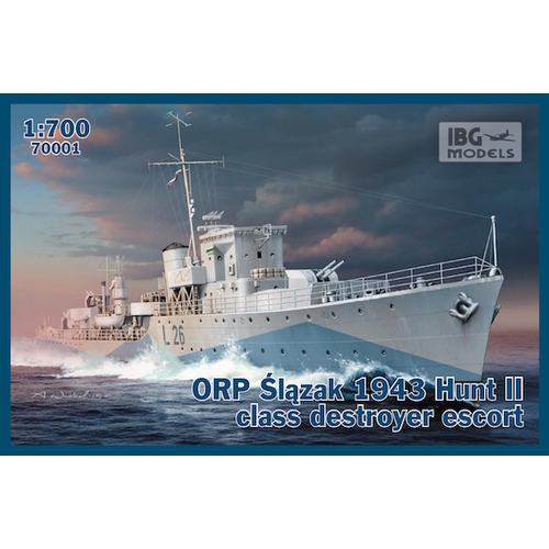 IBG 1/700 ORP Slazak 1943 Hunt II class destroyer escort Plastic Model Kit [700-01]