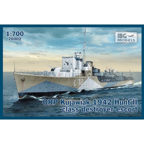 IBG 1/700 ORP Kujawiak 1942 Hunt II class destroyer escort Plastic Model Kit [700-02]