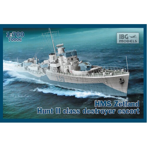 IBG 1/700 HMS Zetland 1942 Hunt II class destroyer escort Plastic Model Kit [700-06]