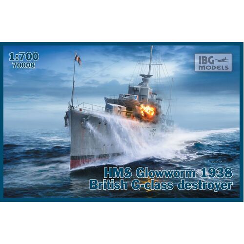 IBG 1/700 HMS Glowworm 1938 British G-class destroyer     Plastic Model Kit [700-08]