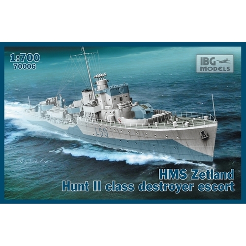 IBG 1/700 HMS Zetland 1942 Hunt II class destroyer Plastic Model Kit [70006]