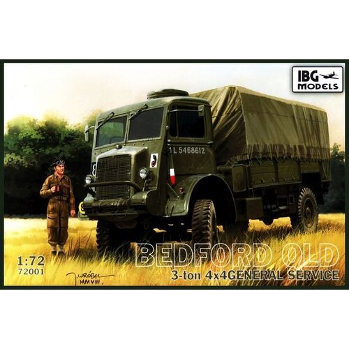 IBG 1/72 Bedford QLD 3 ton 4x4 General service Plastic Model Kit [72001]