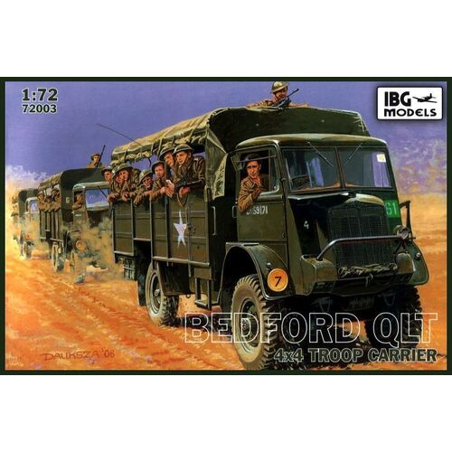 IBG 1/72 Bedford QLT 4x4 Troop Carrier Plastic Model Kit [72003]