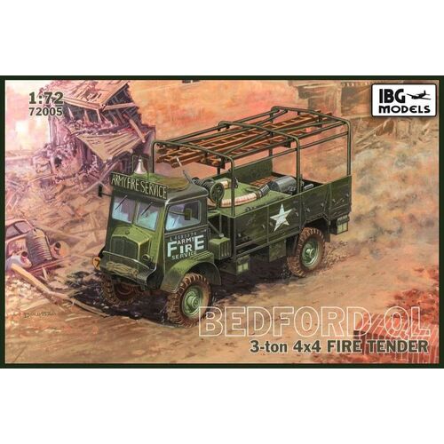 IBG 1/72 Bedford QLR 3 ton 4x4 Fire Tender Plastic Model Kit [72005]