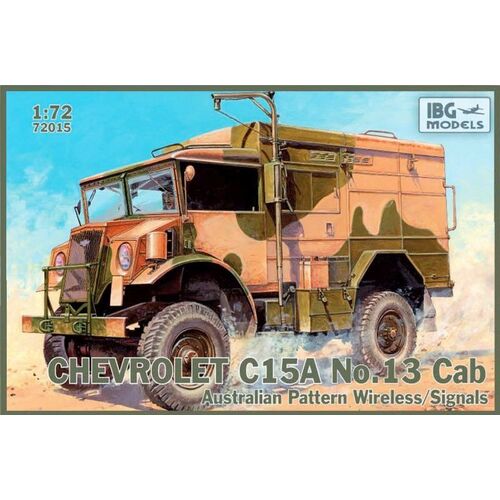 IBG 1/72 Chevrolet C.15A No.13 Cab Australian Pattern Wireless / Signals Plastic Model Kit [72015]