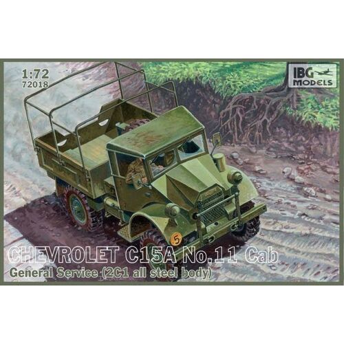 IBG 1/72 Chevrolet C.15A No.11 -Cab General Service (2C1 all steel body) Plastic Model Kit [72018]