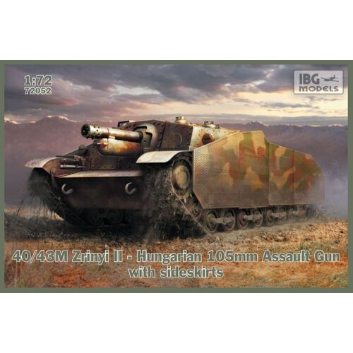 IBG 1/72 43M Zrinyi II Hungarian Assault Gun with sideskirts Plastic Model Kit [72052]