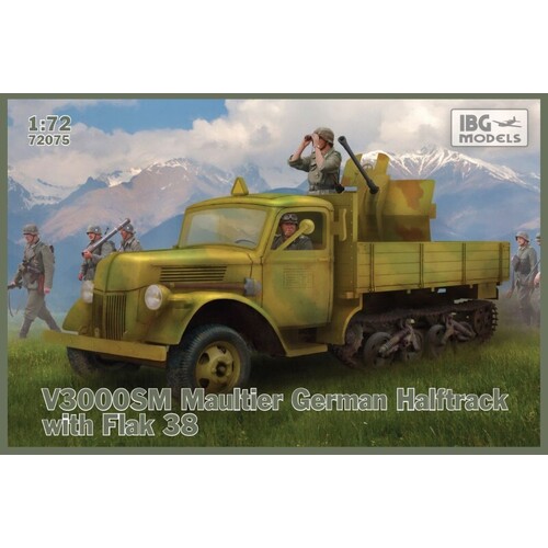 IBG 1/72 V3000S/SS M Maultier with Flak 38 Plastic Model Kit [72075]